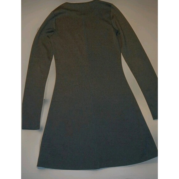 Aritzia Wilfred Free Knit Short Grey Dress Sz Small Womens Long Sleeves Classic - Picture 2 of 7